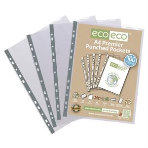 Eco Eco A4 Recycled Bag 100 Premier Multi Punched Pockets